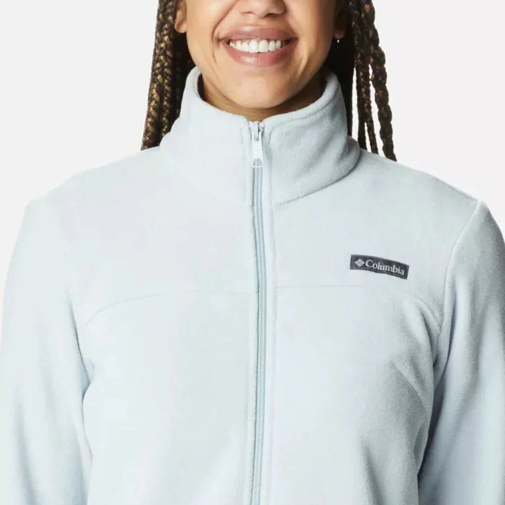 Women's Columbia Grey Castle Dale Full Zip Fleece Jacket Size: M - Picture 4 of 6